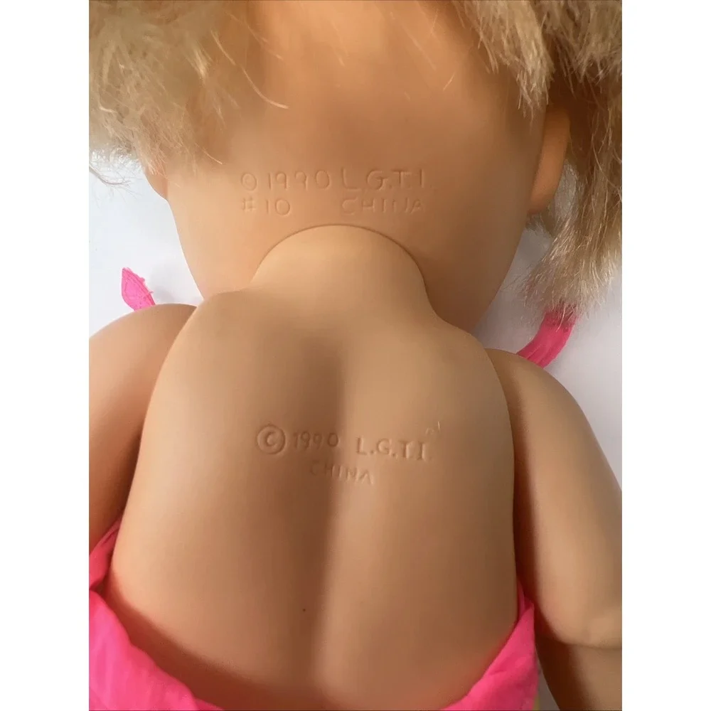 Vintage 1990 Galoob Baby Face So Playful Penny #10 Swimsuit Blue Eyes